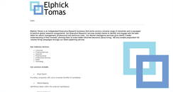 Desktop Screenshot of elphicktomas.co.uk